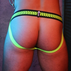 Breedwell Jockstrap Daycrawler Breedwell Noir-Jaune fluo